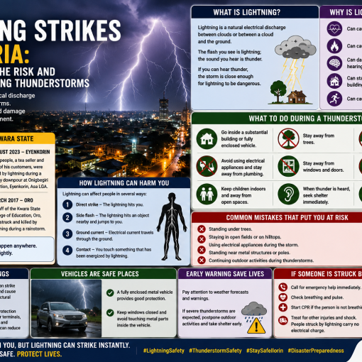 Lightening strikes in Nigeria, understanding the risks