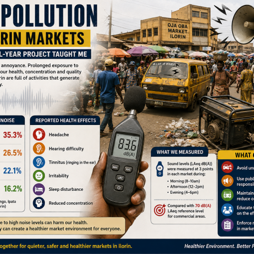 Noise pollution n Ilorin Markets
